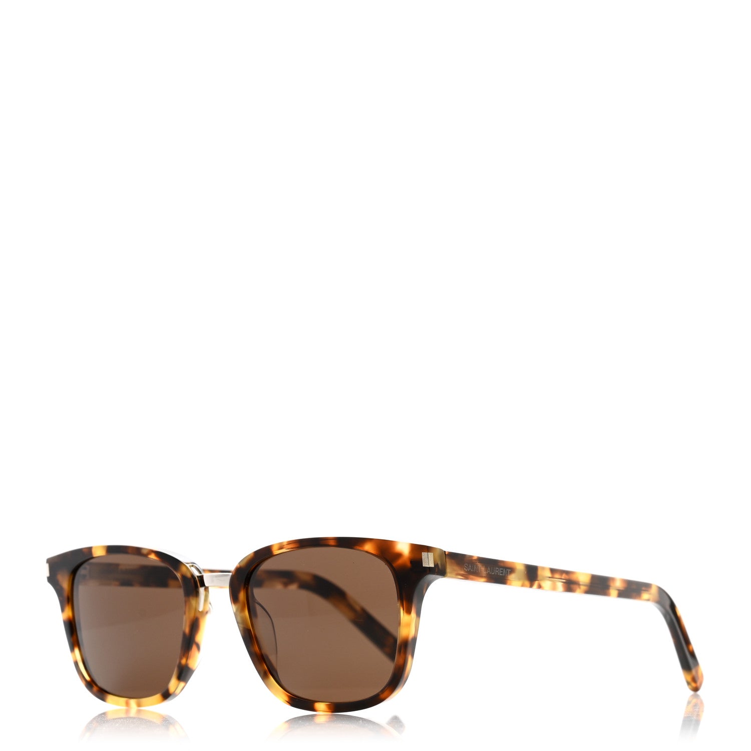 Saint Laurent Acetate Cat Eye Sunglasses SL341 Havana Brown 1 of 7