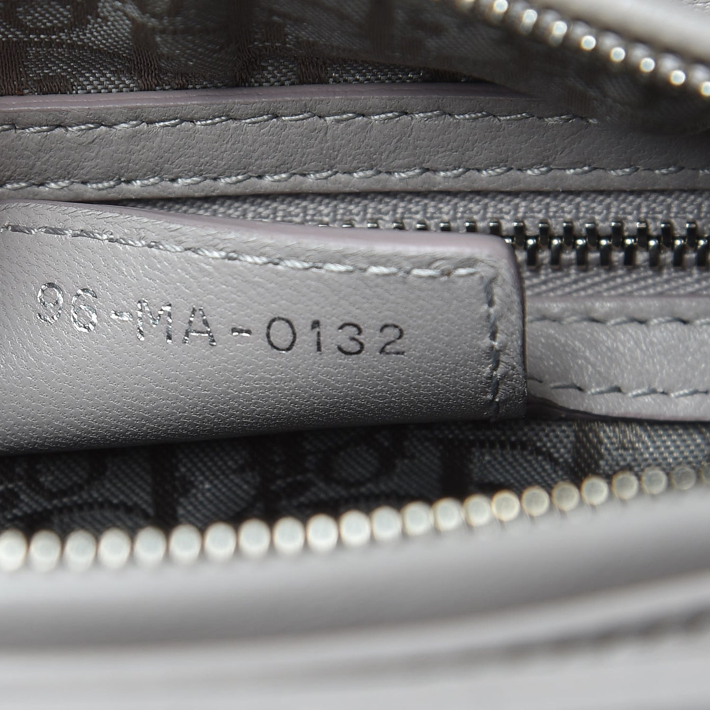 Lambskin Cannage Medium Lady Dior Grey