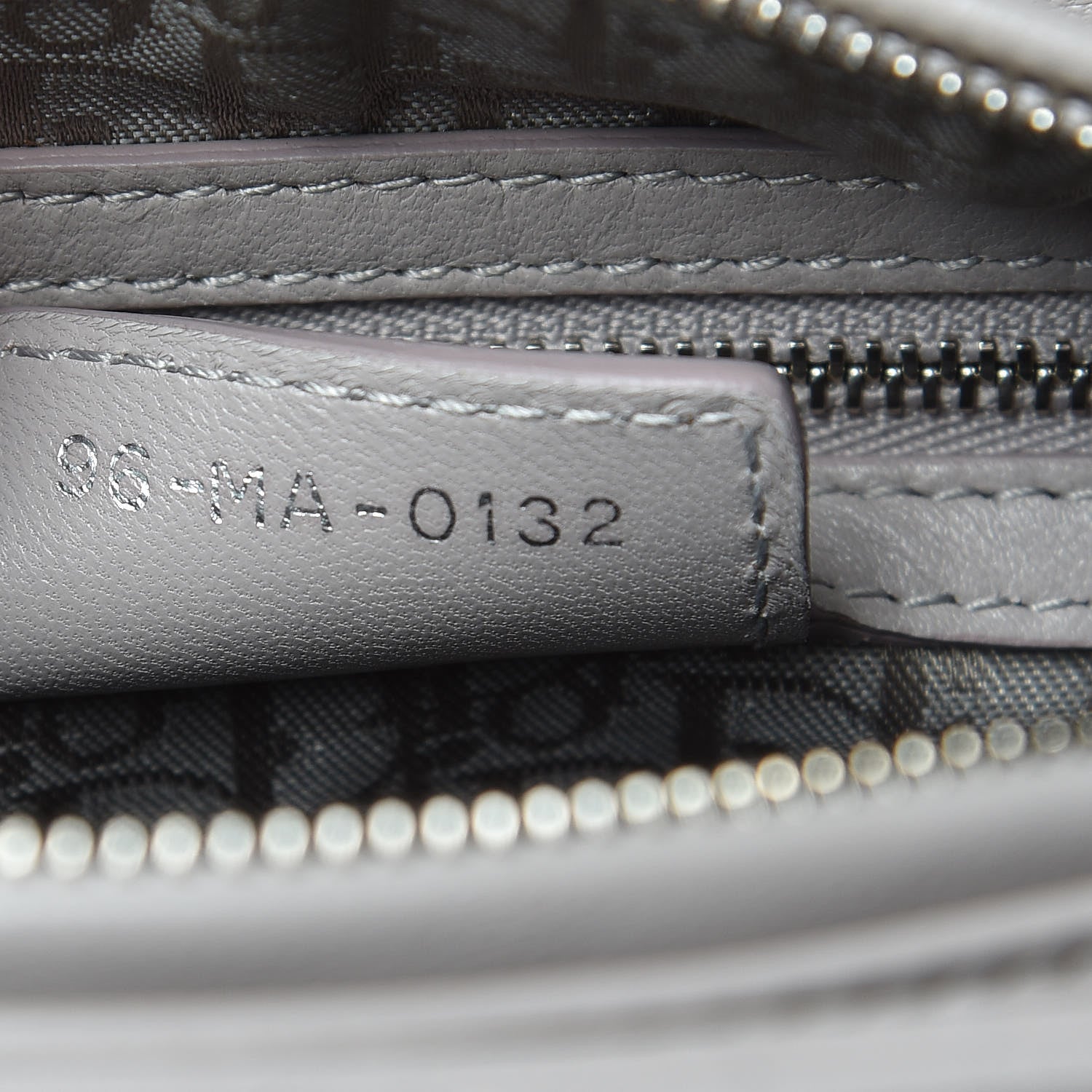 Christian Dior Lambskin Cannage Medium Lady Dior Grey 7 of 10