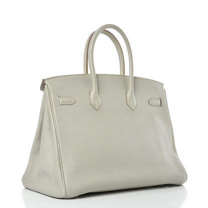 Hermes Togo Birkin 35 Gris Perle 3 of 34