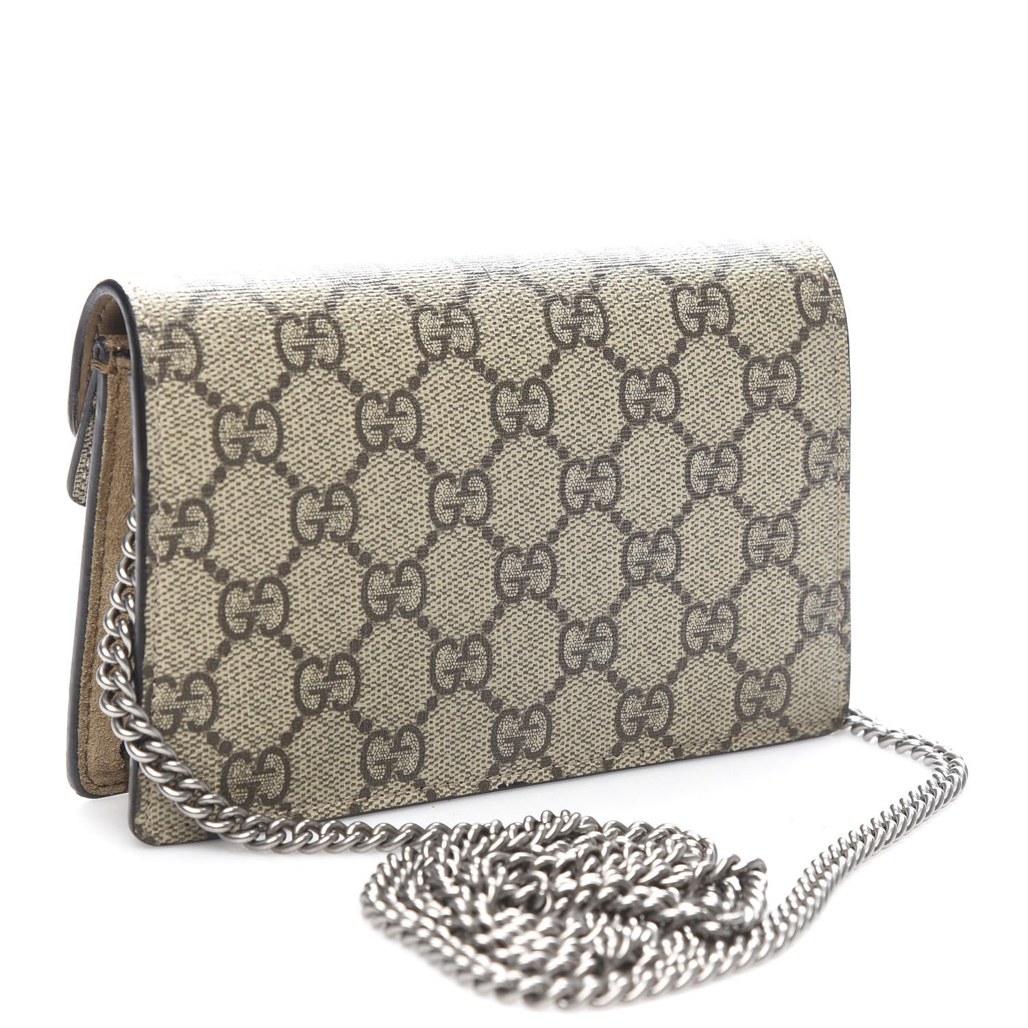 Gucci GG Supreme Monogram Super Mini Dionysus Shoulder Bag Taupe 3 of 9