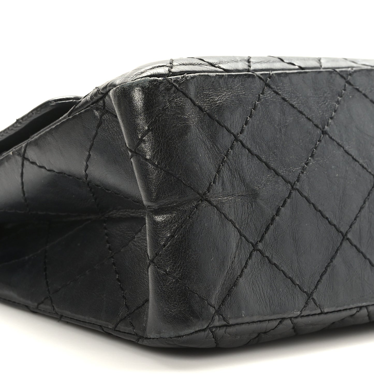 Aged Calfskin Quilted 2.55 Reissue 226 Flap Black