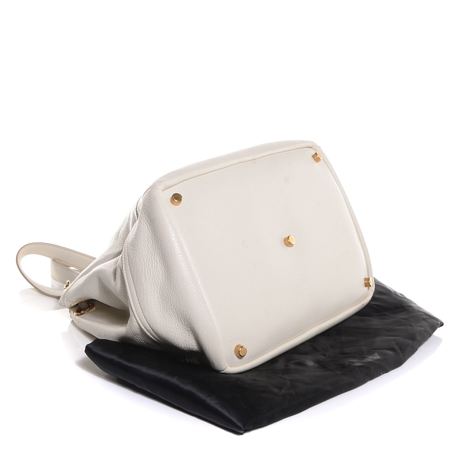 Saint Laurent Leather Overseas Faubourg Tote White 4 of 8
