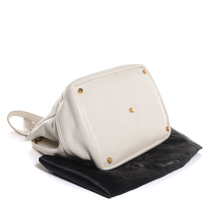 Saint Laurent Leather Overseas Faubourg Tote White 4 of 8