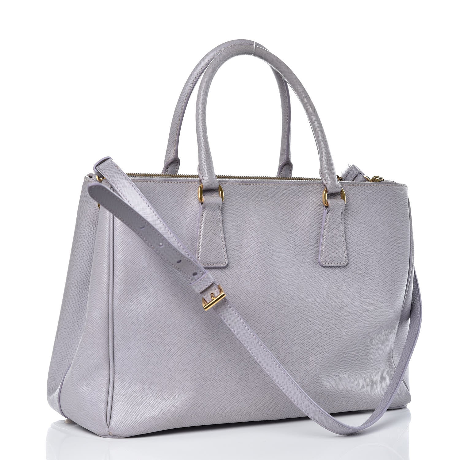 Prada Saffiano Medium Galleria Double Zip Tote Glicine 3 of 18