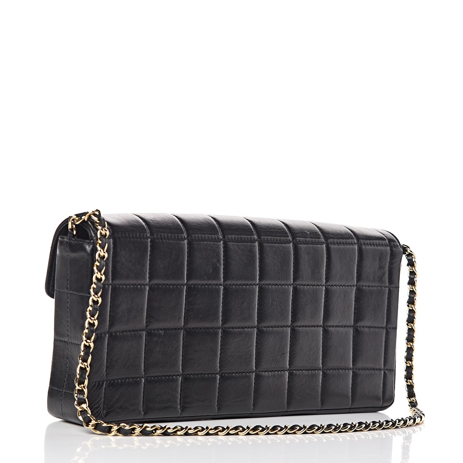 Chanel Lambskin East West Chocolate Bar Flap Black 3 of 11