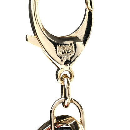 MCM Visetos Angel Bear Key Ring Bag Charm Pink 3 of 3