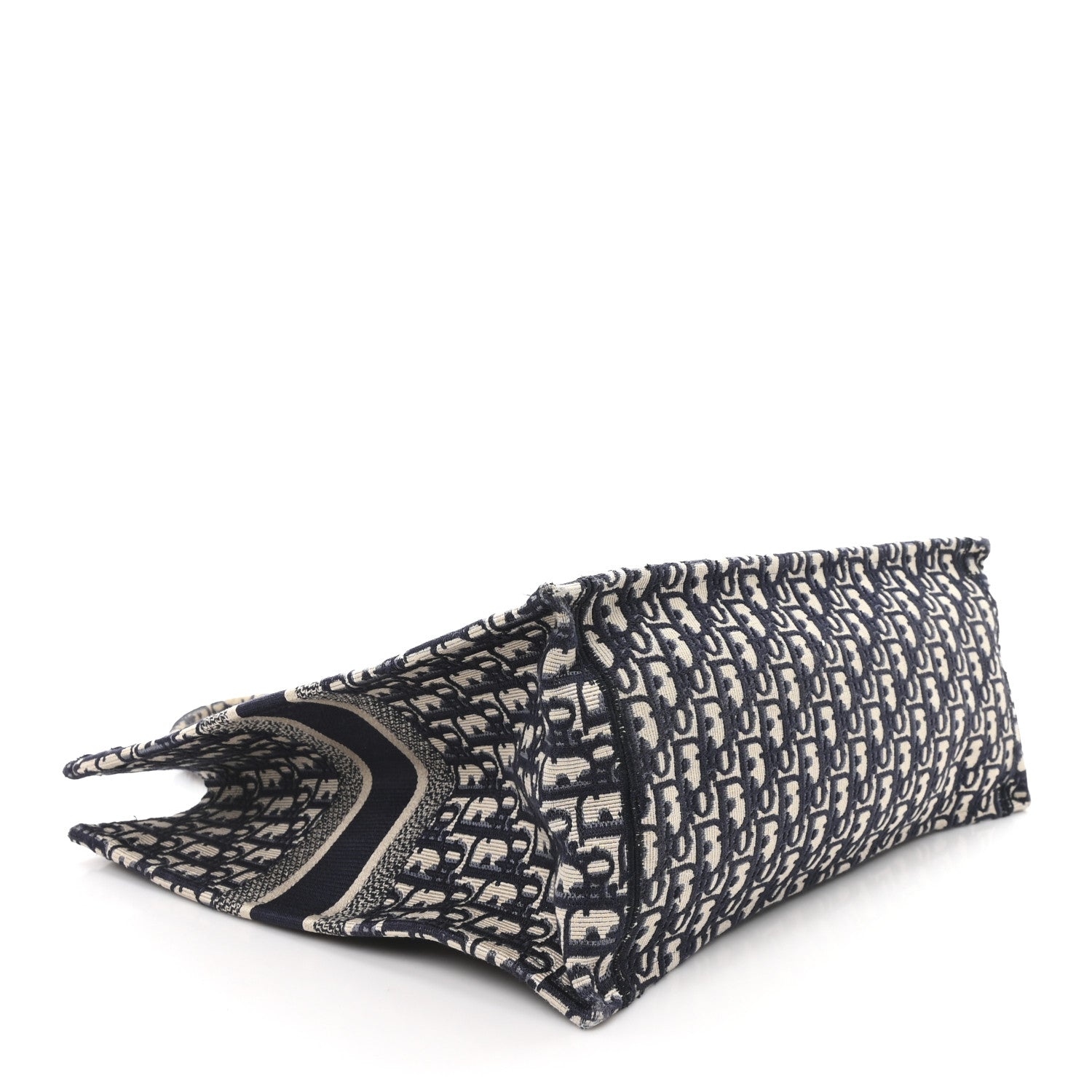 Christian Dior Oblique Large Book Tote Blue Multicolor 3 of 12