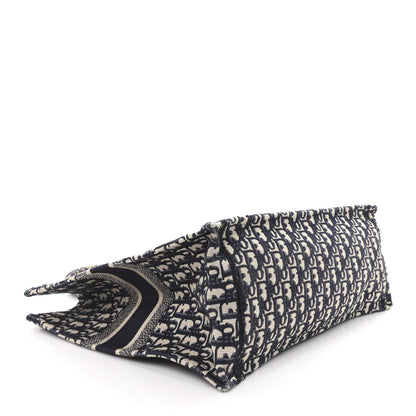 Christian Dior Oblique Large Book Tote Blue Multicolor 3 of 12