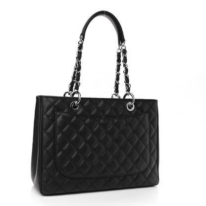 Chanel Caviar Quilted Grand Shopping Tote GST Black 3 of 11