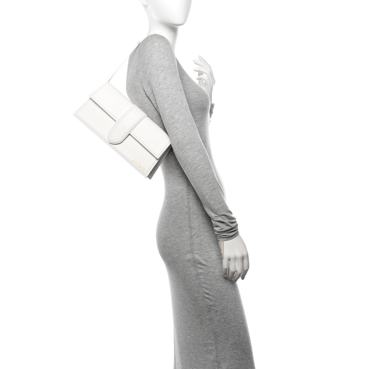 Smooth Calfskin Le Bambino Long White