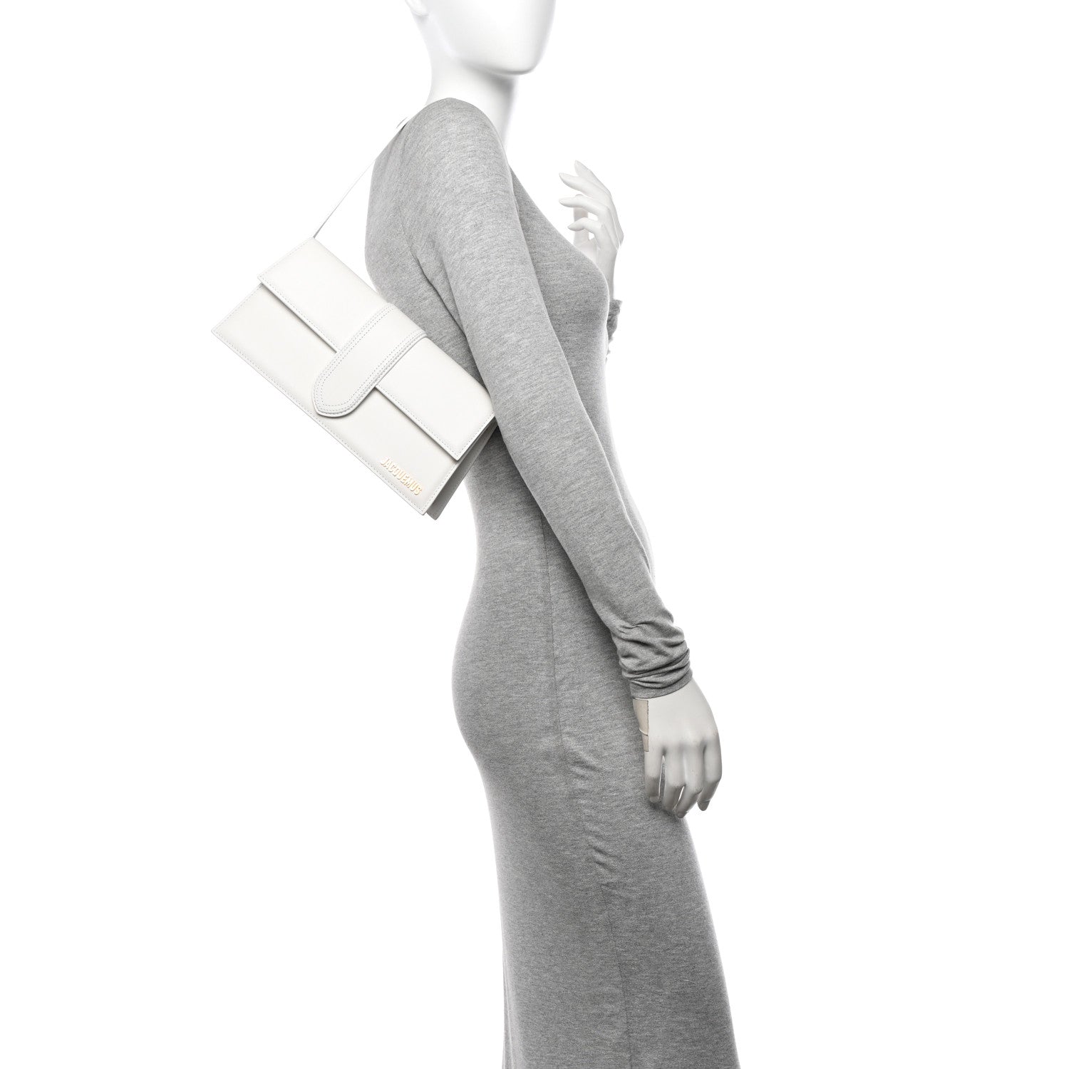 Jacquemus Smooth Calfskin Le Bambino Long White 2 of 10