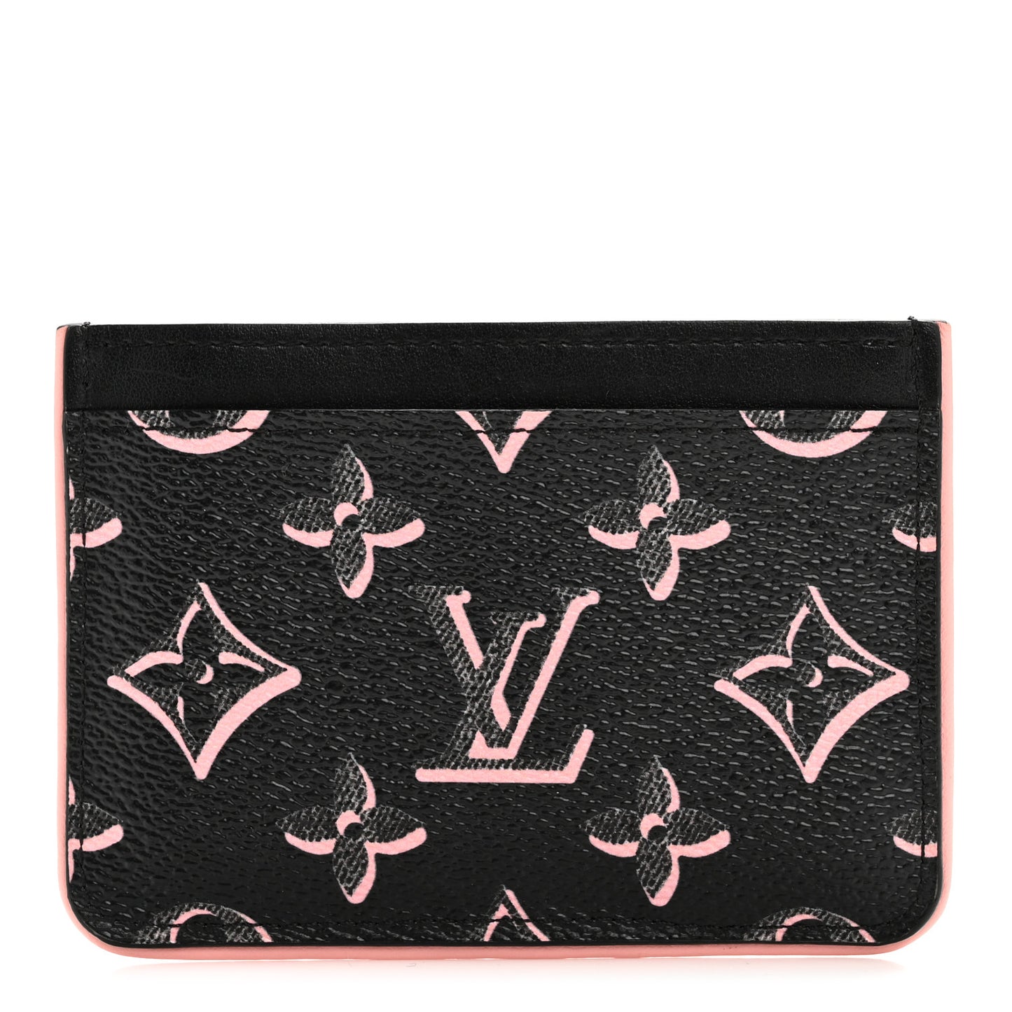 Monogram Fall for You LV Side-Up Card Holder Black