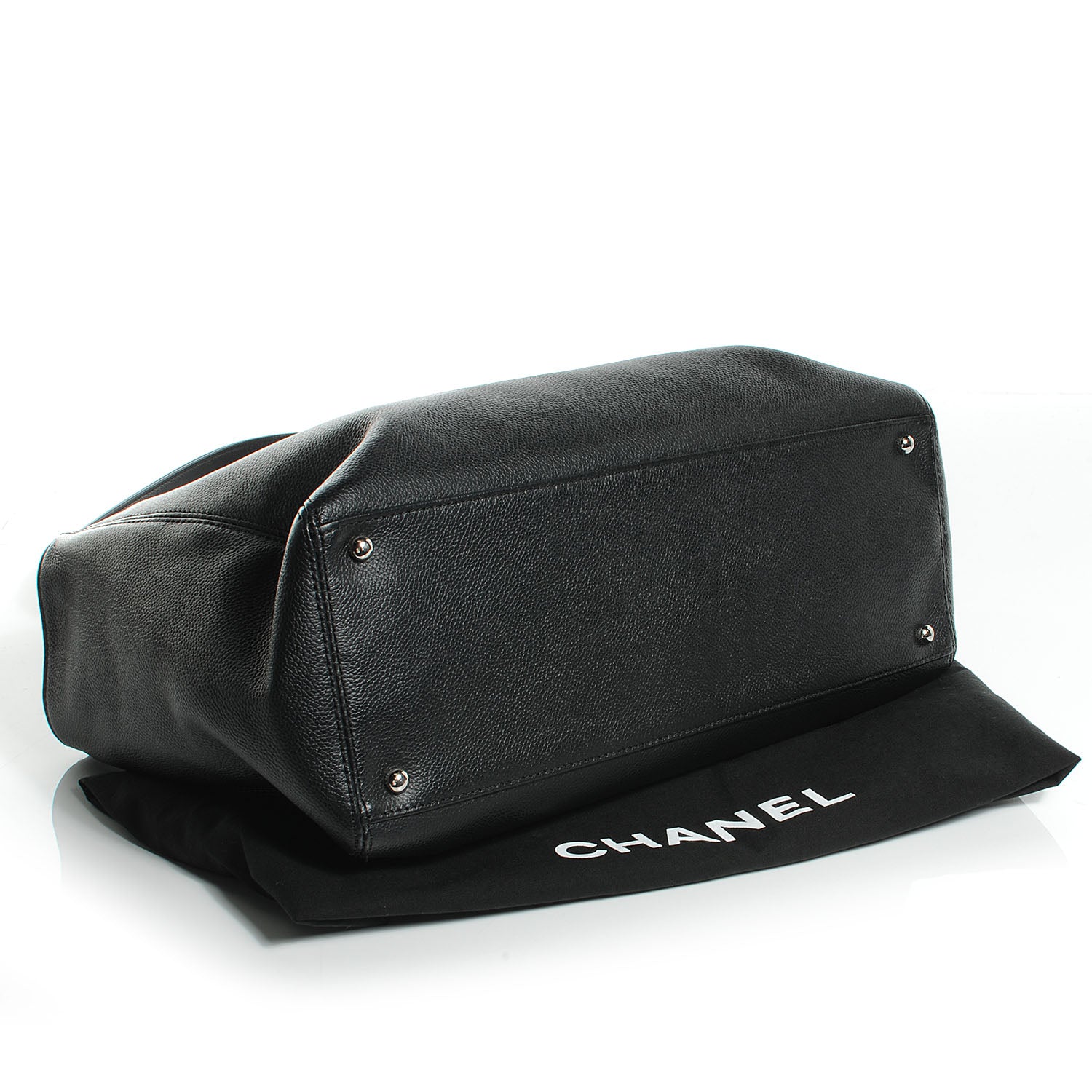 Chanel Calfskin Cerf Executive Shopper Tote Black 4 of 7