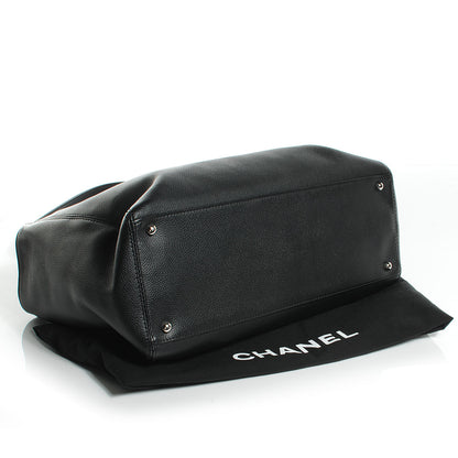 Chanel Calfskin Cerf Executive Shopper Tote Black 4 of 7