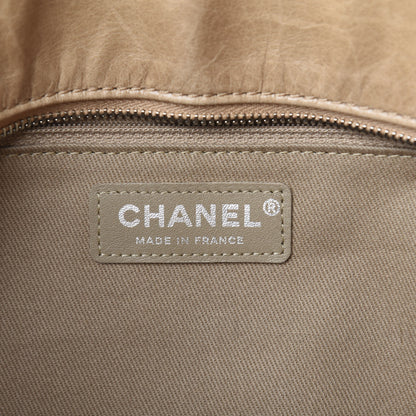 Chanel Glazed Calfskin Quilted Shopping Tote Beige 8 of 11