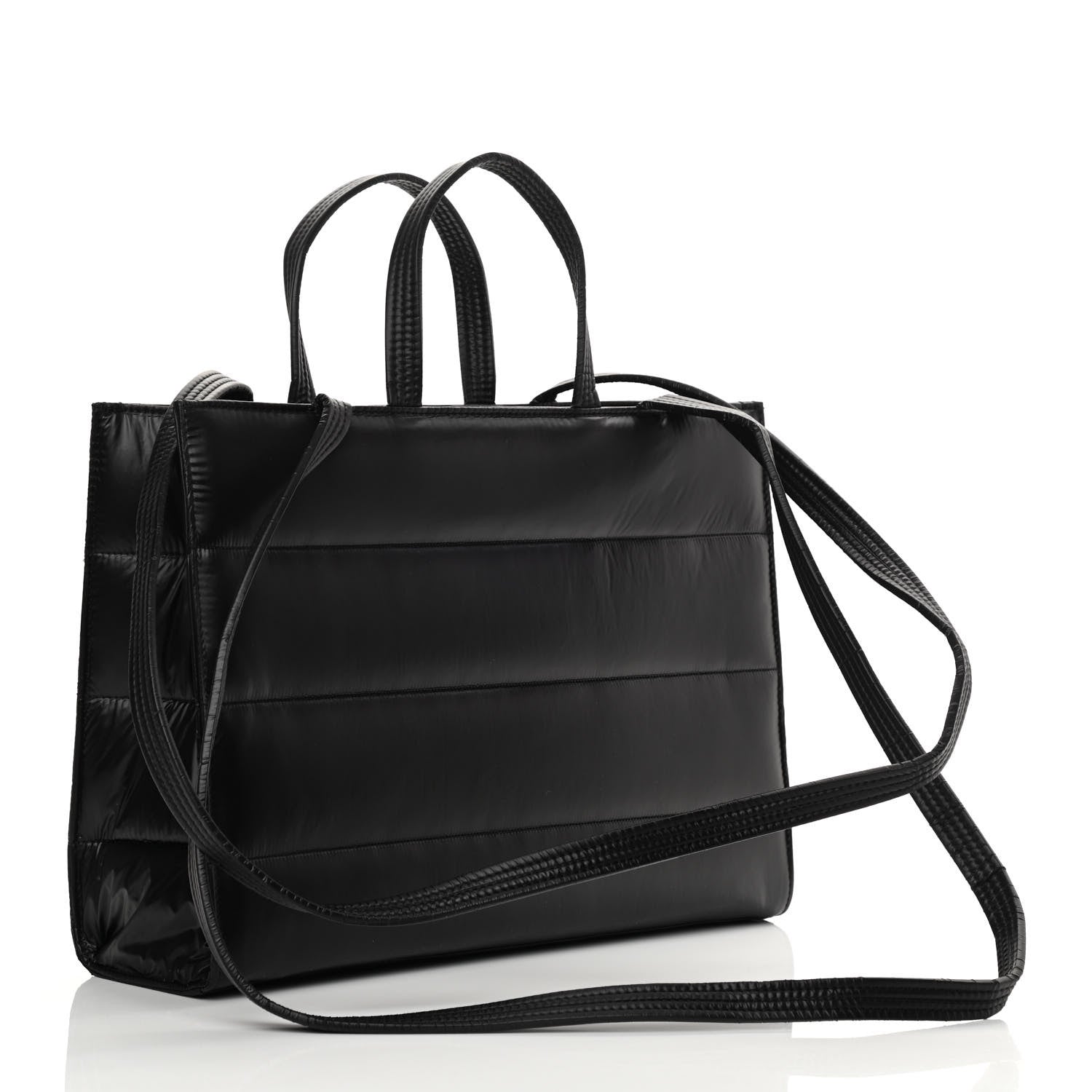 Telfar Nylon Medium Puff Shopping Bag Black 3 of 11