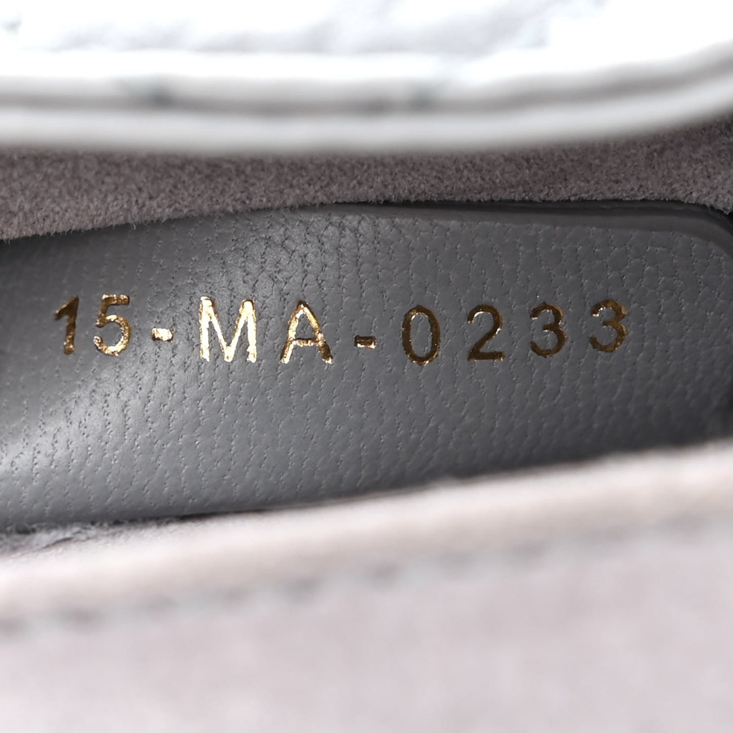 Lambskin Supple Macrocannage Ammi Bag Grey