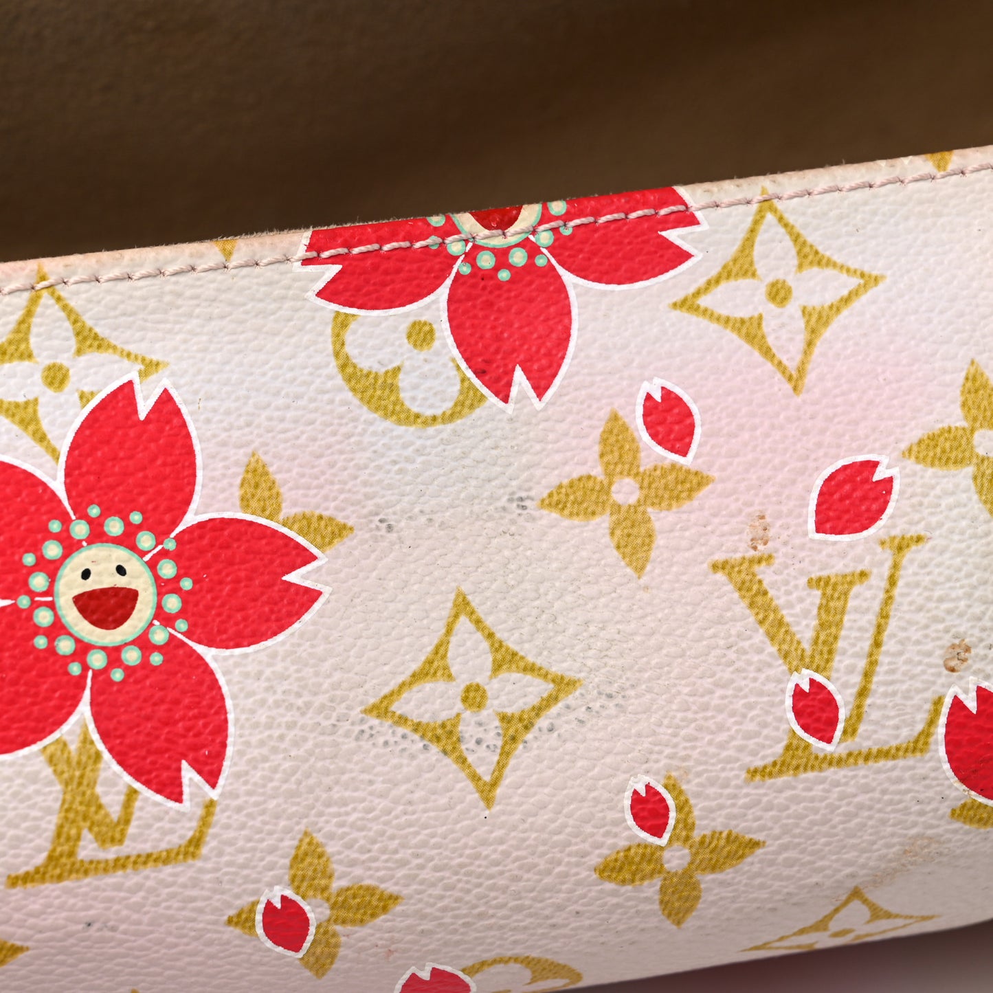 Monogram Cherry Blossom Papillon Red Creme