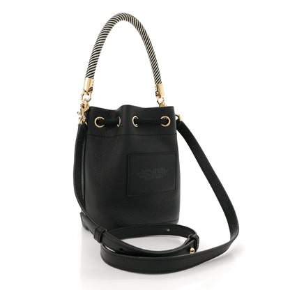 Marc Jacobs Grained Calfskin Mini The Bucket Bag Black 3 of 10