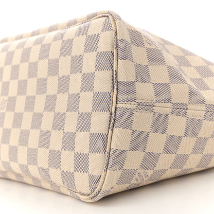 Louis Vuitton Damier Azur Neo Neverfull MM Rose Ballerine 9 of 11