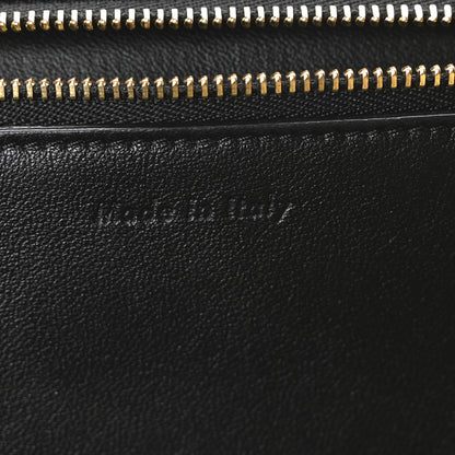 Celine Calfskin Clasp Horizontal Cabas Black 7 of 10