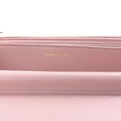 Chanel Shiny Caviar Enamel Quilted CC Wallet On Chain WOC Pink 7 of 10