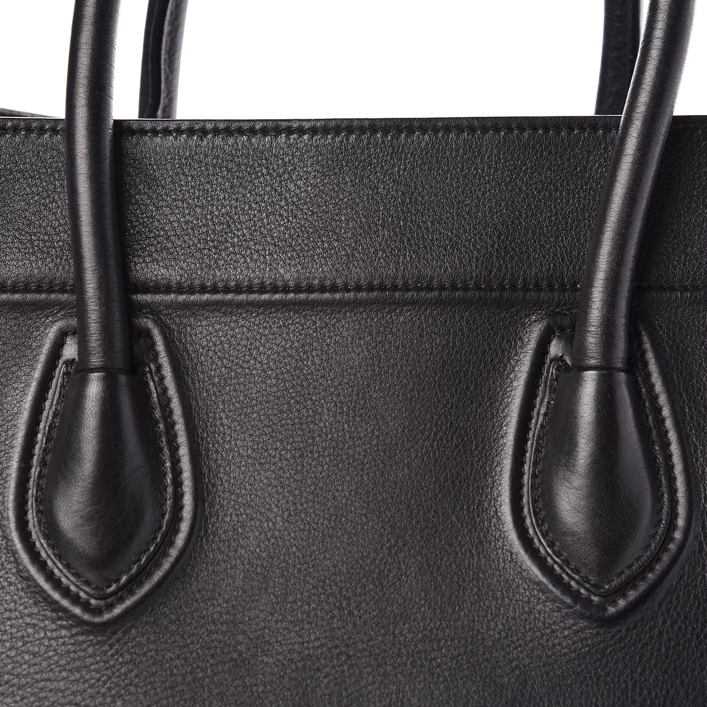 Supple Calfskin Medium Phantom Luggage Black