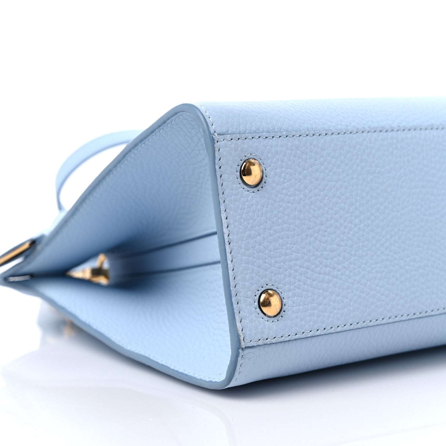 Burberry Grainy Calfskin Mini Frances Tote Pale Blue 6 of 8