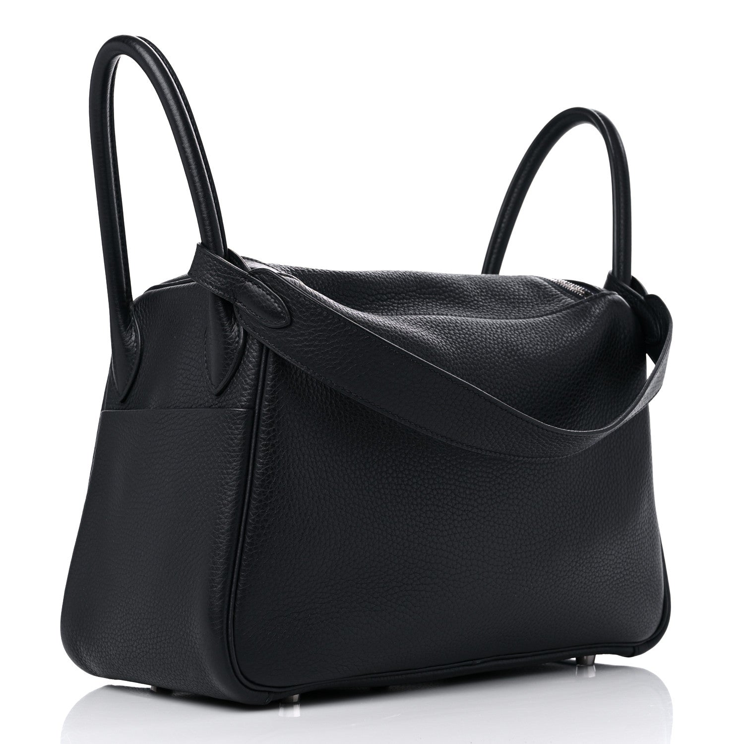 Hermes Taurillon Clemence Lindy 30 Bleu Indigo 3 of 13