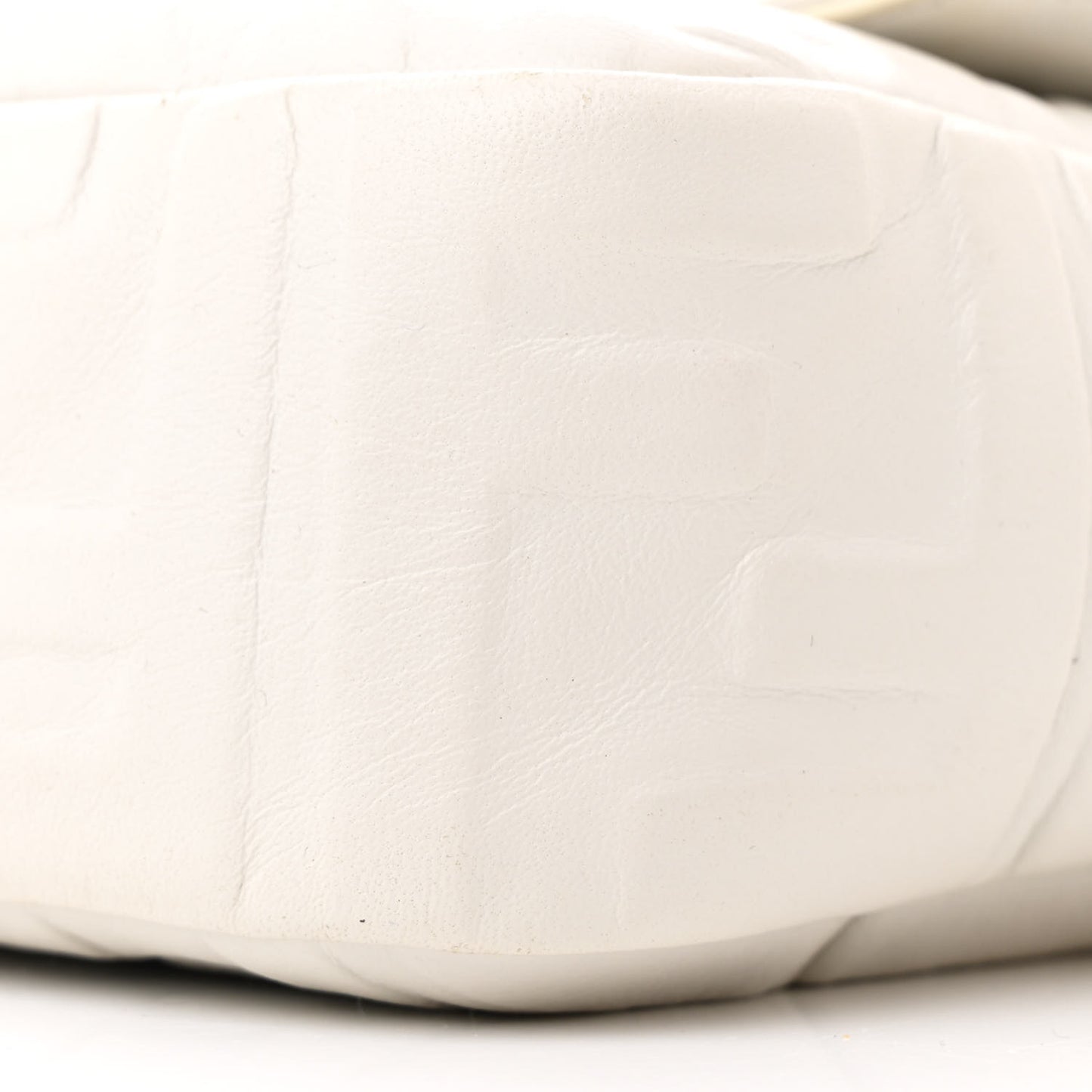 Nappa FF 1974 Embossed Baguette White