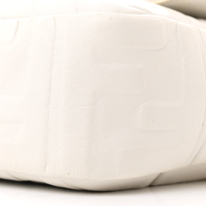 Fendi Nappa FF 1974 Embossed Baguette White 10 of 13