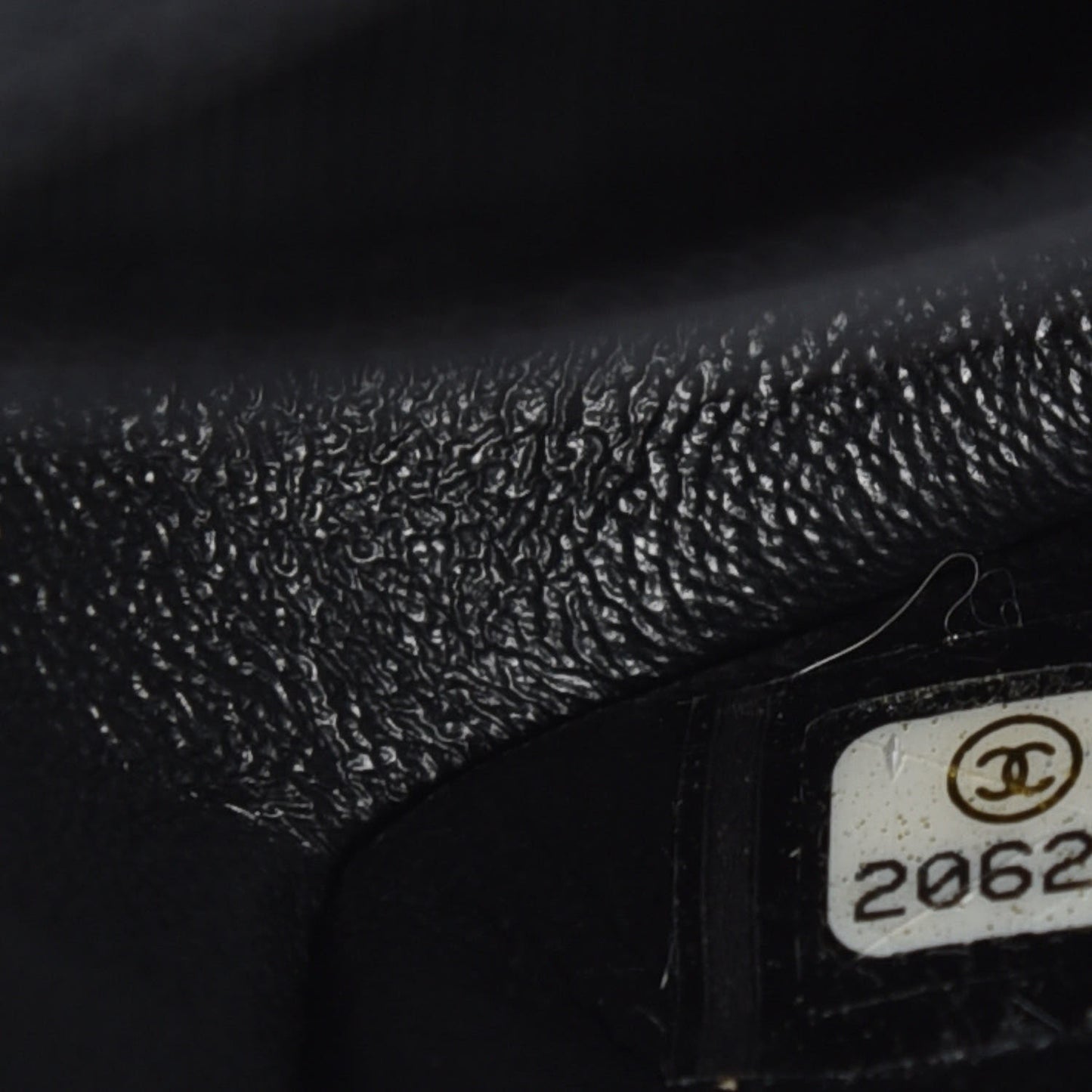 Caviar Quilted Mini Rectangular Flap Dark Charcoal
