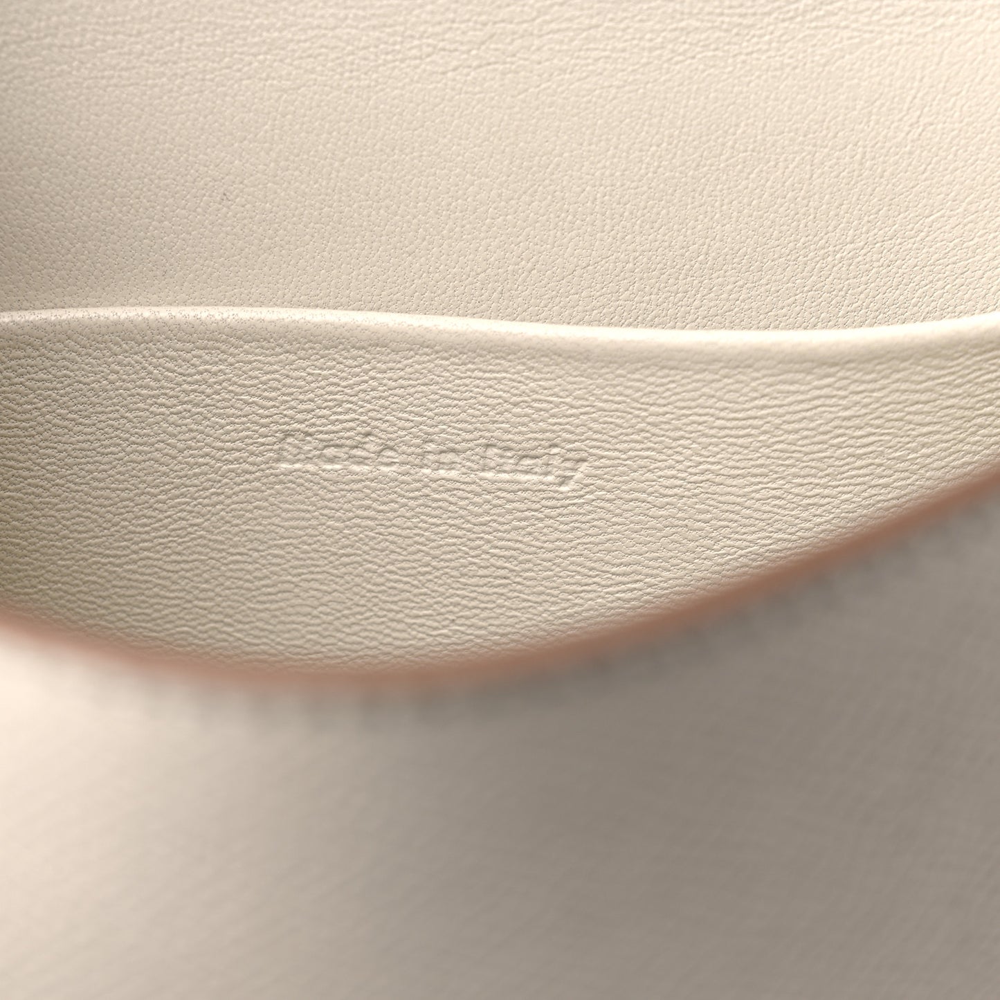 Grained Calfskin Small Trotteur White