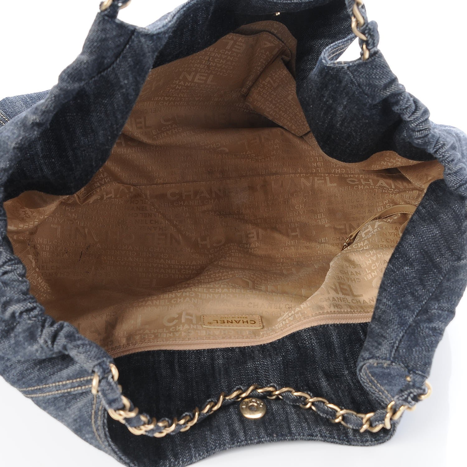 Chanel Denim XL Coco Cabas Tote Dark Blue 6 of 10