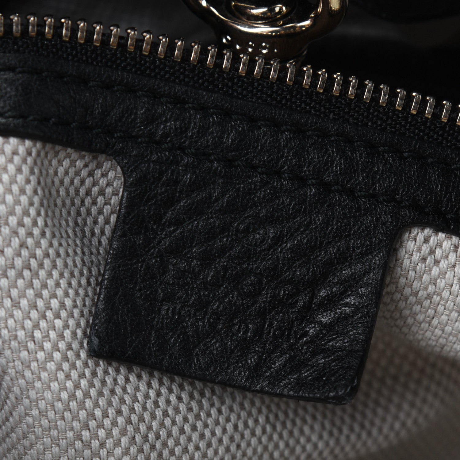 Gucci Pebbled Calfskin Medium Soho Chain Shoulder Bag Black 8 of 18