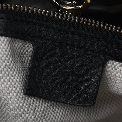 Gucci Pebbled Calfskin Medium Soho Chain Shoulder Bag Black 8 of 18