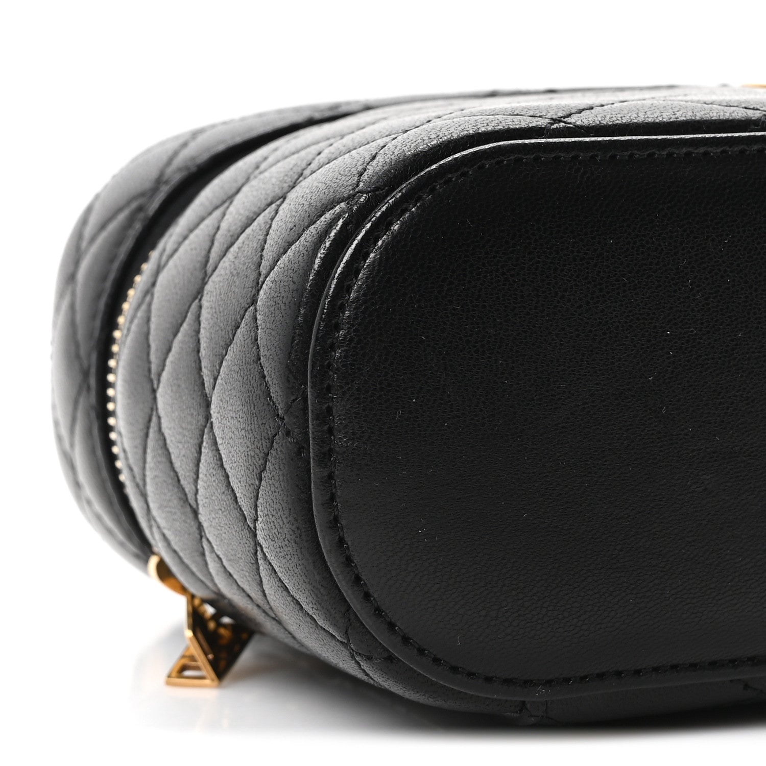 Saint Laurent Lambskin Quilted Mini Gaby Vanity Case Black 9 of 10