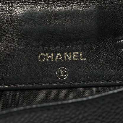 Chanel Caviar Timeless CC Compact French Wallet Black 7 of 13