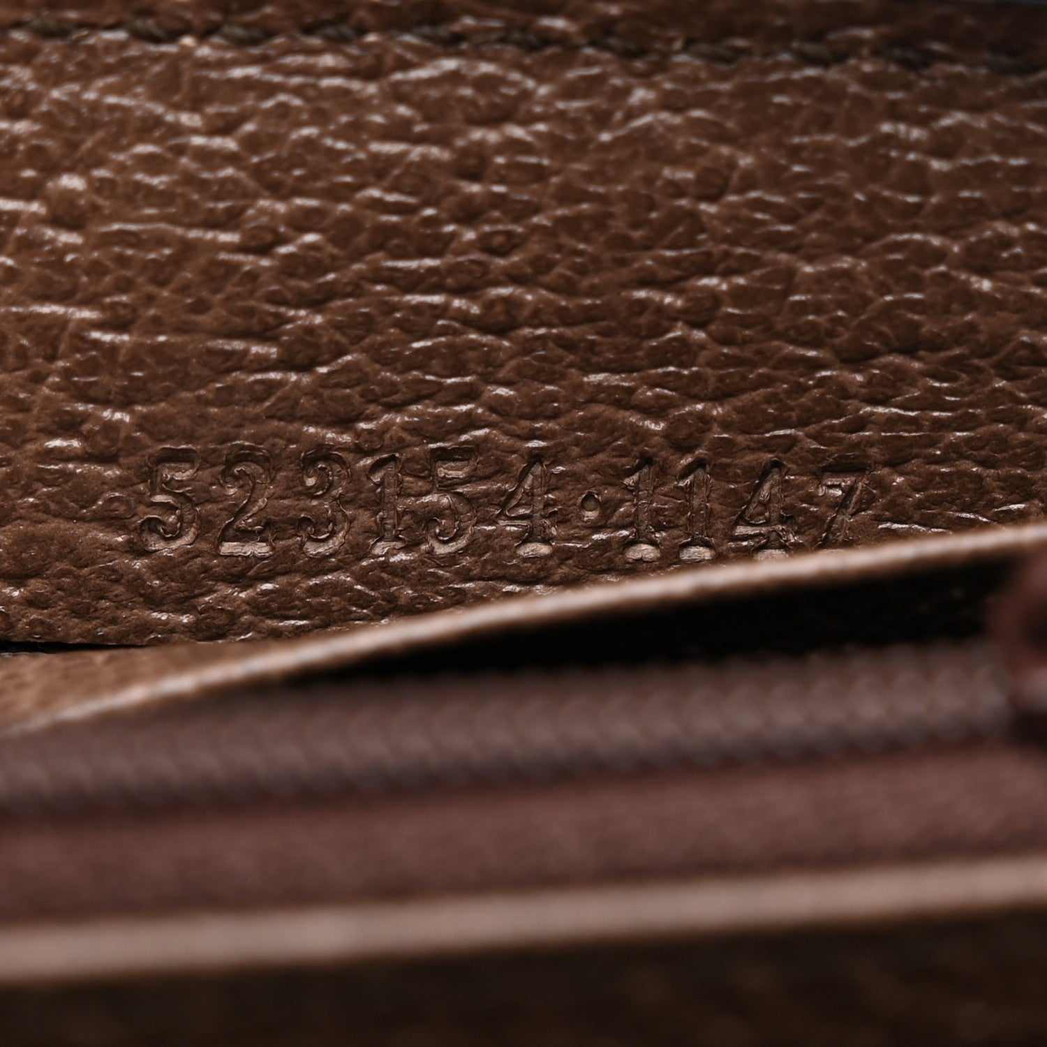 Gucci GG Supreme Monogram Web Ophidia Zip Around Wallet Brown 7 of 8