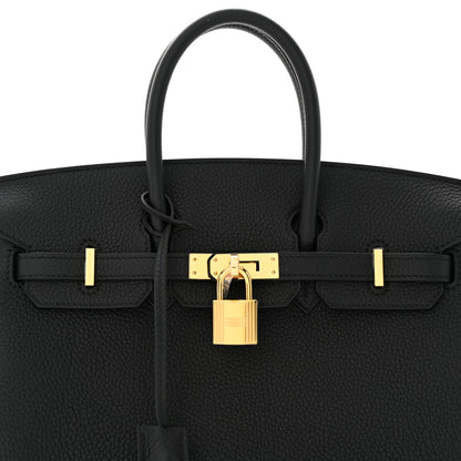 Hermes Togo Birkin 25 Black 7 of 13
