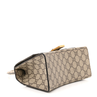 Balenciaga X GUCCI GG Supreme Monogram Small Hourglass Top Handle Bag Beige Ebony 4 of 10