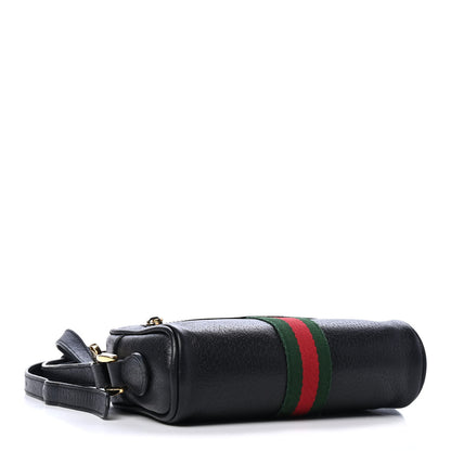 Gucci Calfskin Web Mini Ophidia Shoulder Bag Black 3 of 5