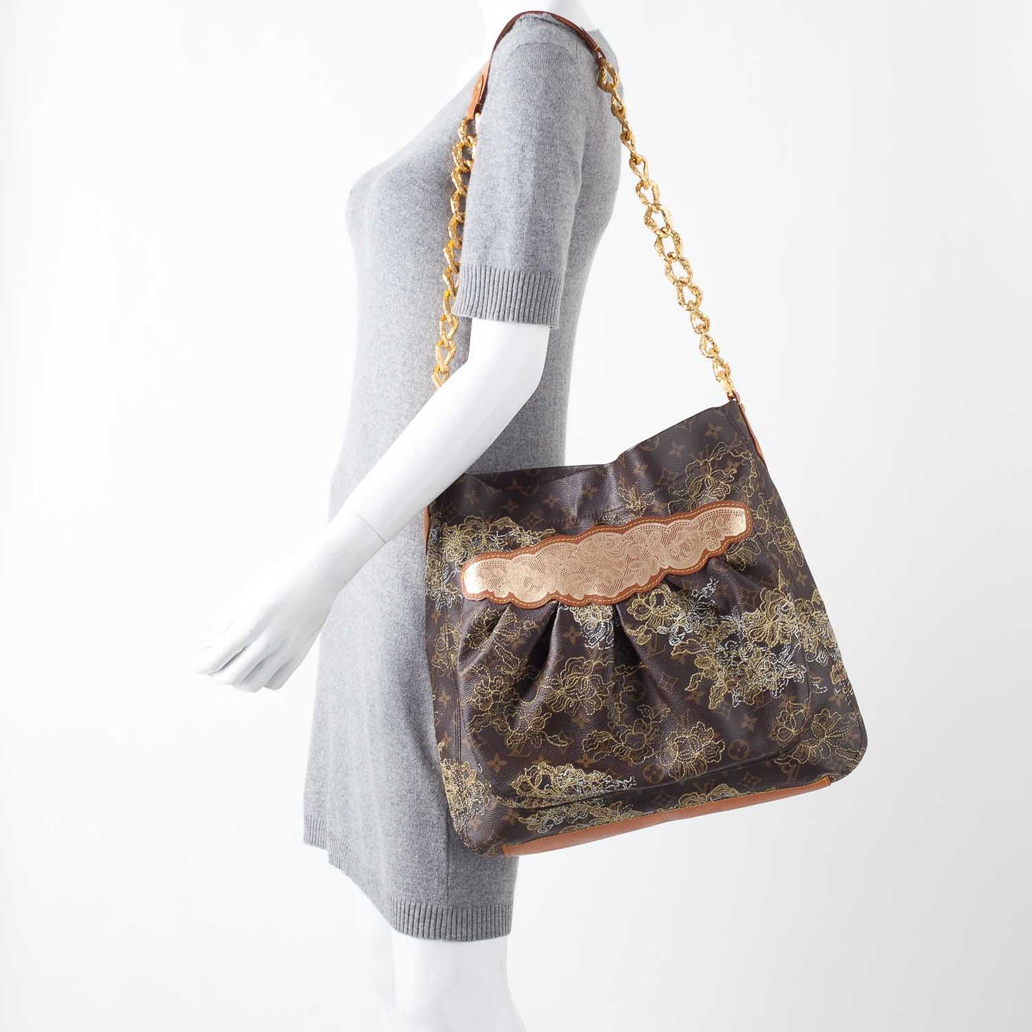 Monogram Dentelle Fersen Gold