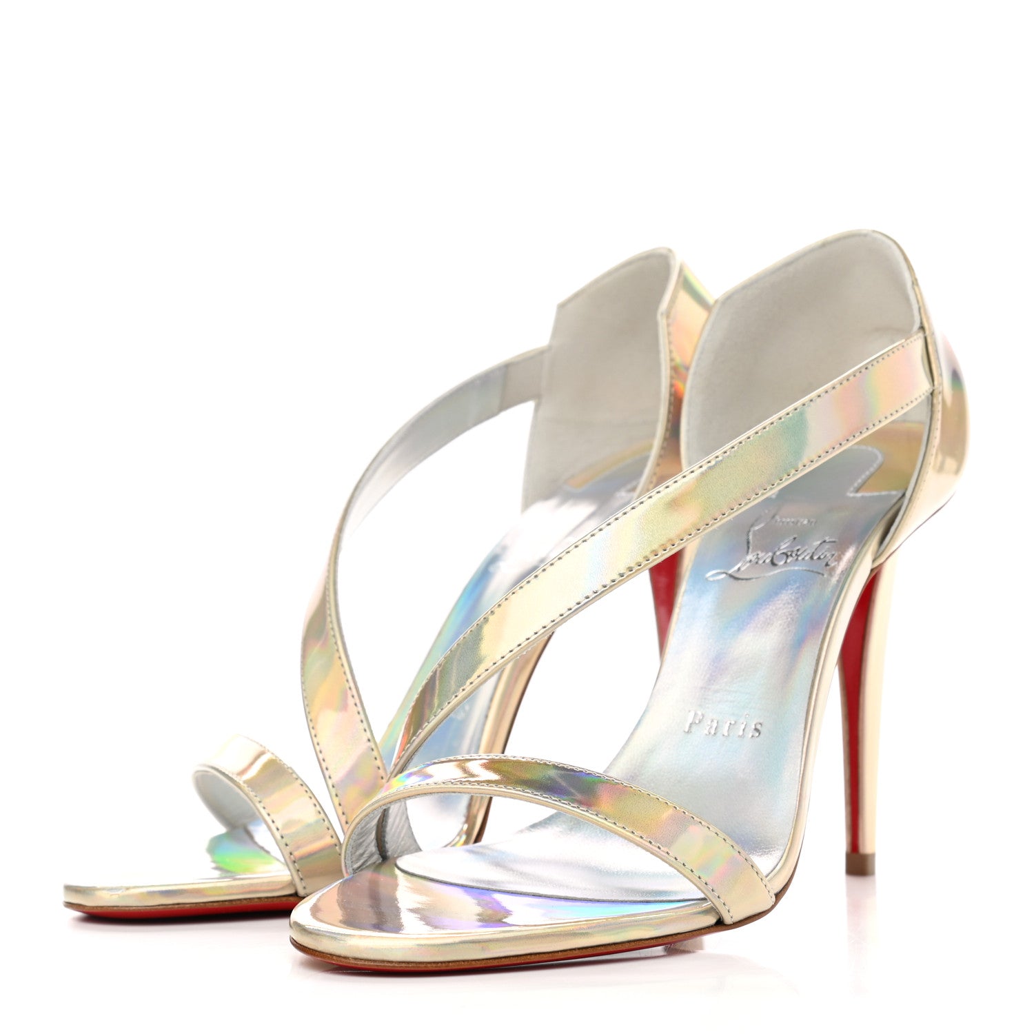 Christian Louboutin Patent Psychic Astridal 100 Pumps 37 Gold 3 of 9
