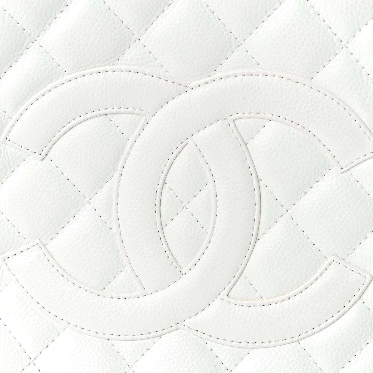 Chanel Caviar Quilted Grand Shopping Tote GST White 10 of 11