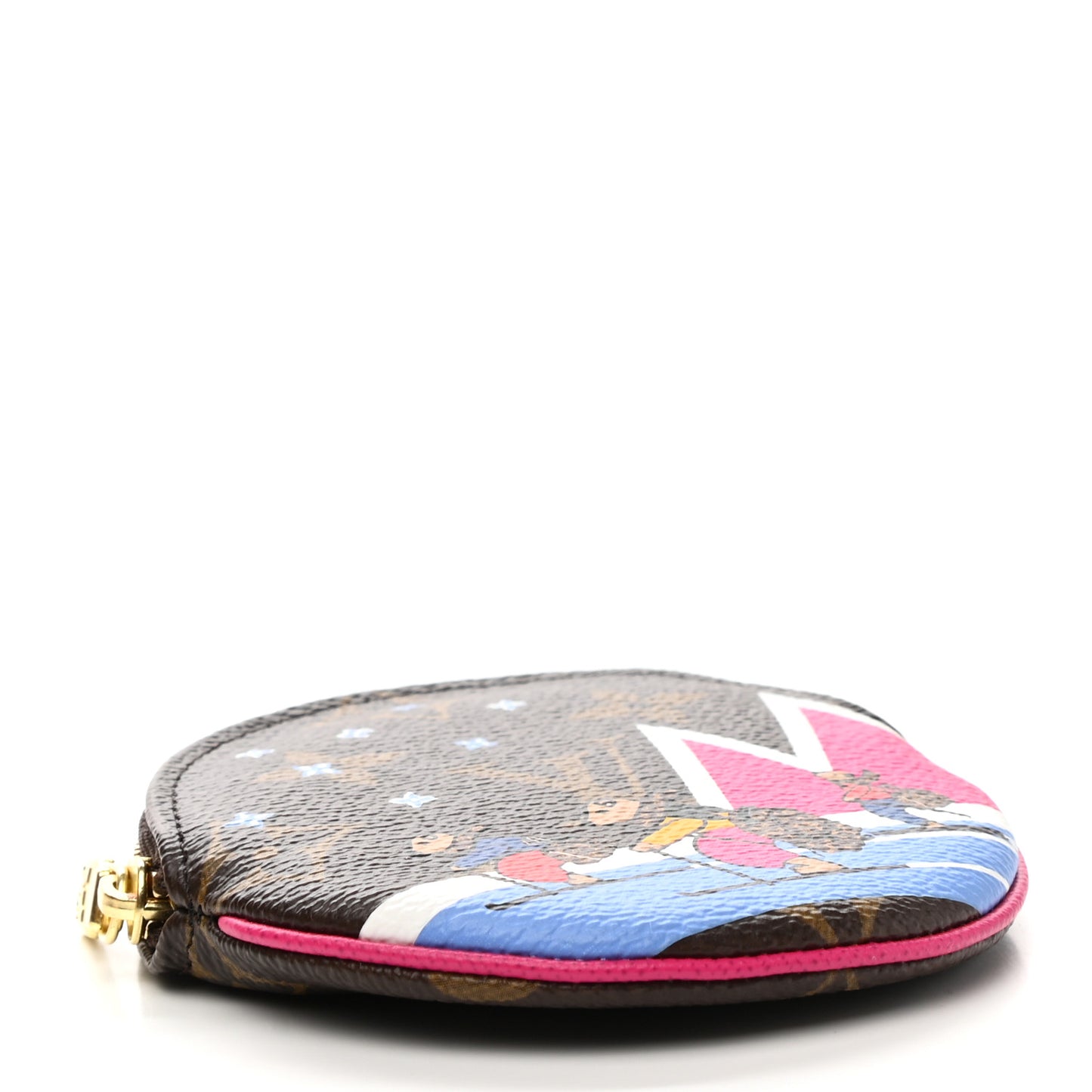Monogram 2018 Christmas Animation Round Coin Purse