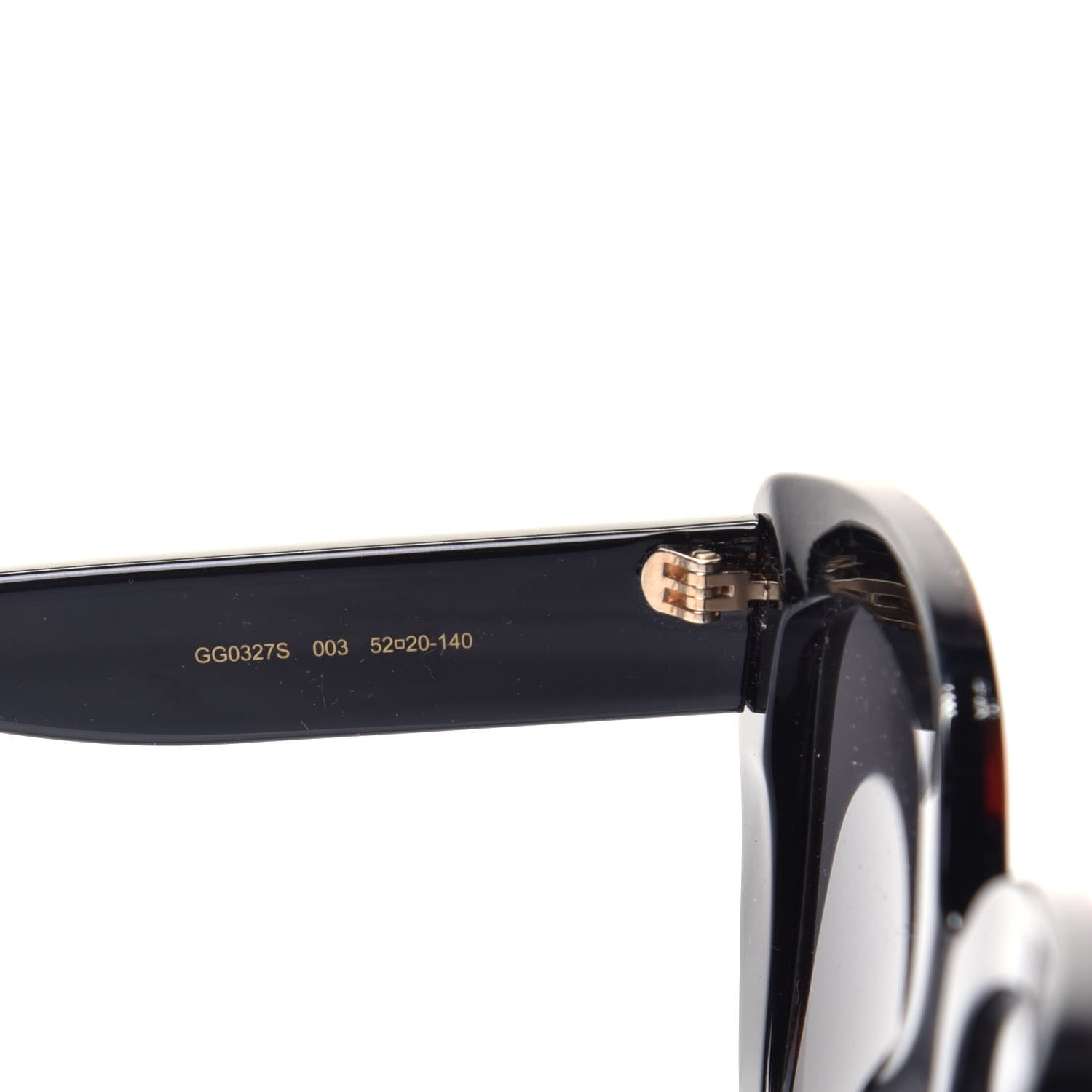Gucci Acetate Glitter Sunglasses GG0327S Black 5 of 8