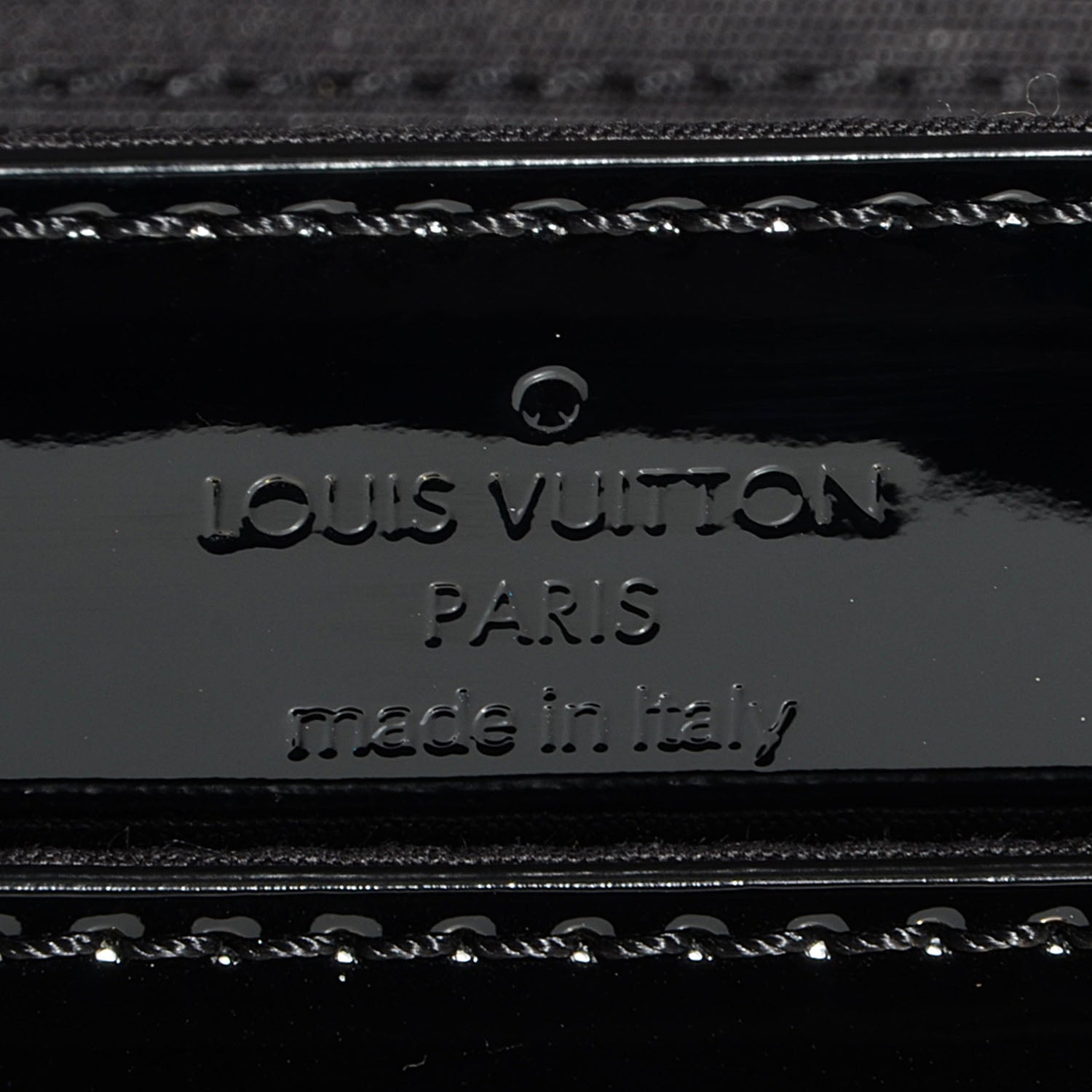 Louis Vuitton Patent Louise Clutch Black 6 of 7