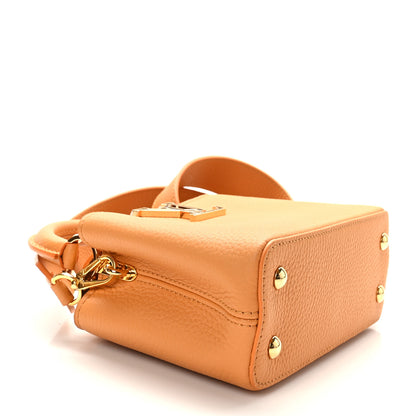 Louis Vuitton Taurillon Mini Capucines Safran Imperial 5 of 9